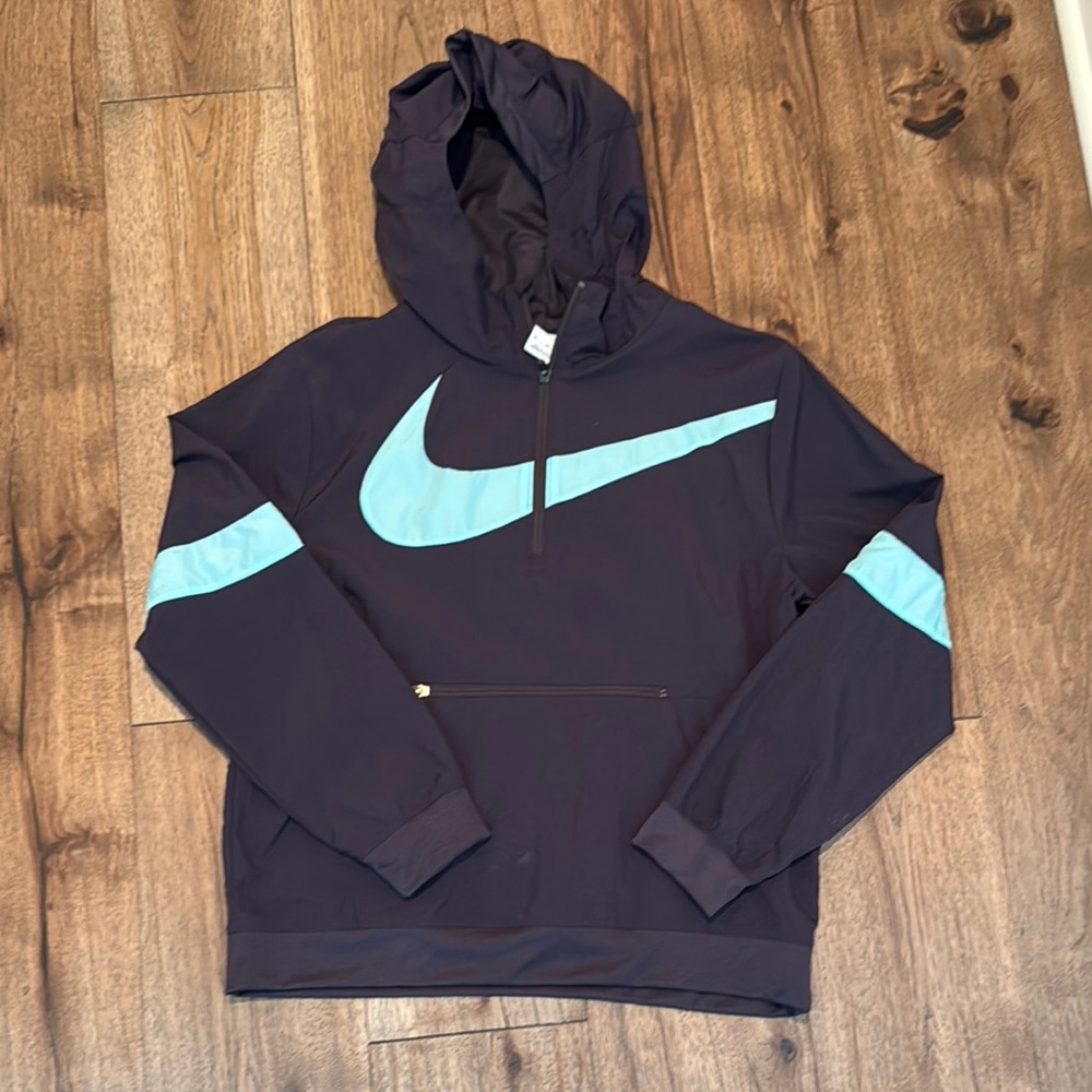 Nike Black and Blue Hoodie